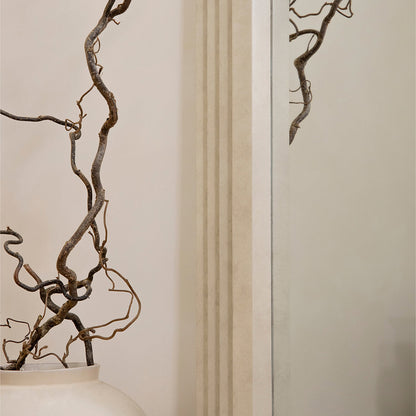 Haus Luciana – Ganzkörperspiegel mit gewölbtem Design in Betonoptik (180 cm x 110 cm)