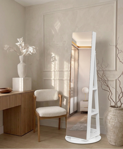 Haus 360° Standspiegel: Schmuckschrank und integrierter Organizer