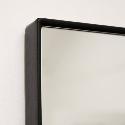 Haus Theo - Großes Rechteckiges Wandspiegel aus Metall Schwarz 179cm x 80cm