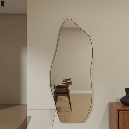 Haus Amora - Großer Ganzkörperspiegel mit Lederrahmen (150cm x 60cm 170cm x 70cm)
